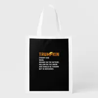 Trumpkin Funny Anti Pumpkin Grocery Bag