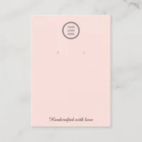 Pink Customizable Earring Jewelry Display Cards