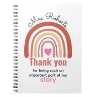 Personalized Back To School  for Teachers Students Notebook