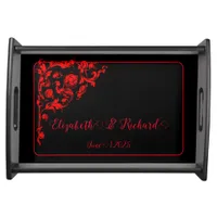 Dark Gothic Wedding Serving Tray