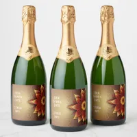 Eternal Bloom: A Timeless Celebration of Love Sparkling Wine Label