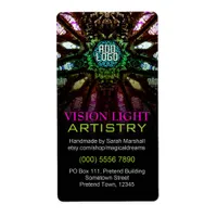 Vision Light Artistry Visionary Art Label