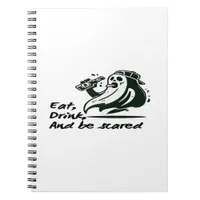 Eat Drink And Be Scary Spooky Club Cool Unique Notebook