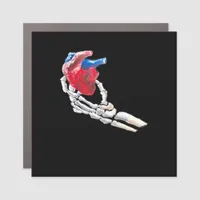 This Is My Heart Skeleton Heart Hands Creative Car Magnet