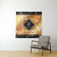 Elegant 49th Copper Wedding Anniversary Tapestry