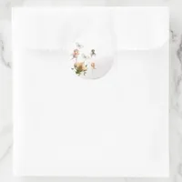 Fairies and fantasy round stickers 