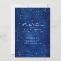 Watercolor Galaxy Cosmic Stars Bridal Shower Invitation
