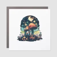 Cottagecore And Aesthetic Goblincore Mushroom Fair Car Magnet