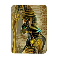 Ancient Egyptian Cat Goddess Bastet AI Art Magnet