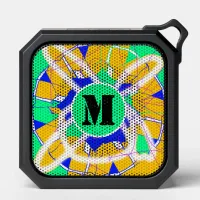 Graffiti Street Art Modern Teenage Boy Monogram Bluetooth Speaker