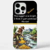 A gold miner treasures the river's bounty at dawn iPhone 16 pro max case