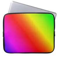 Colorful Rainbow Gradient Diagonal Blend Laptop Sleeve