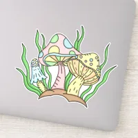 Portobello Mushroom Cute Pastel    Sticker
