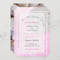 Pink Sand Dollar Themed Wedding Invitations