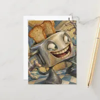 The toaster is alive postcard