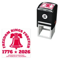 Freedom Bell 1776–2026 School Trodat 4924 Rubber Self-inking Stamp