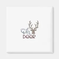 Oh Deer Retro Classic Design  Magnet