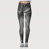 Fireworks Black and White Finale Leggings