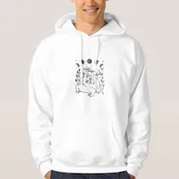 Academia Moon Witchy Goblincore Aesthetic Frog Hoodie