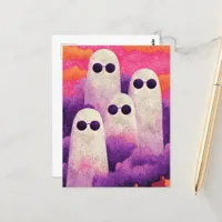 Four Ghosts in Sunglasses Postcard