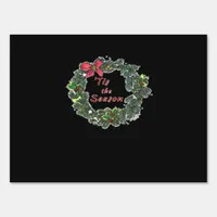 Tis The Season Shadowed Sign