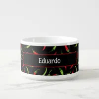 Chilli Peppers Patterned Chili Bowl