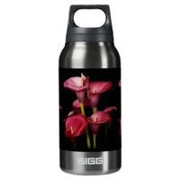 Elegant Purple Calla Lilies Insulated Water Bottle