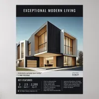 Modern Real Estate Property Listing Advertisement  Poster