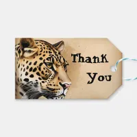 Leopard's Gaze: A Portrait of Wild Grace Gift Tags