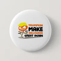 Trumpkin Pumpkin Halloween Classic Button