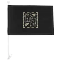 Cottagecore Aesthetic Frog And Mushroom Goblincore Car Flag