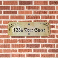 Magical Goth Address  Metal Sign