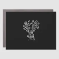 Deer Horn Mushroom Cottage  Goblincore Vintage Aes Car Magnet