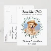 Budget Pet Dog Wedding Eucalyptus Save The Date