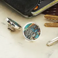 As Time Walks By AI Art Lapel Pin