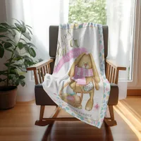 Happy Easter Everybunny ID640 Fleece Blanket