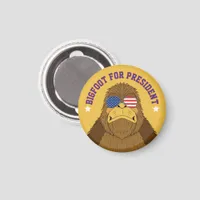 Bigfoot For President Funny Sasquatch Magnet