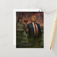 Trump in the Swamp Postcard