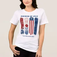 Patriotic T-Shirt, American Flag, Reunion  Tri-Blend Shirt