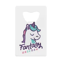 Fantasy Unicorn Credit Card Bottle Opener