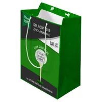 Club/Corporate Golf Tournament add logo and photo Medium Gift Bag