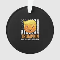 Make Halloween Great Again Trumpkin Funny Hair Pum Ornament