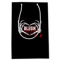 Bloody Breakdown, Skeleton Heart Hands Emo, Metalc Medium Gift Bag