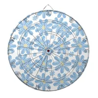 Blue Floral Pattern - Dartboard