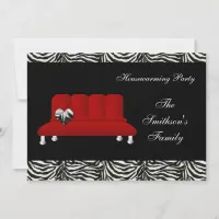 Cute Modern Furniture Housewarming Party Invitation