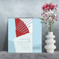 Color Block Wedding Winter ID740 Invitation