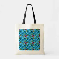 Abstract Floral Tote Bag