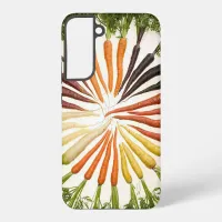 Carrot Vegetables Colorful Rainbow Pattern Garden  Samsung Galaxy S22+ Case