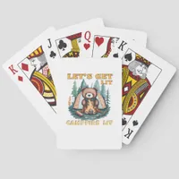 Let's Get Lit. Campfire Lit. Camping Lover Classic Poker Cards