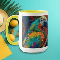 Abstract Colorful Parrot  Mug